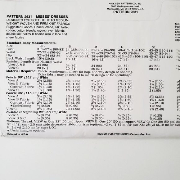 Vintage Sewing Pattern - Picture 3 of 3